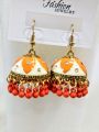 Jhumka Earrings for Girls & Women – Traditional Elegant Pearl Drop Style. 