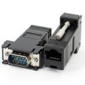 Extender VGA RGB HDB Male To LAN CAT5 CAT6 RJ45 Net Cable Female Adapter. 