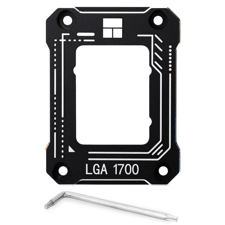 Thermalright LGA1700-BCF Black 12/13/14th CPU Straightening Anti-Bend Bracket, Bendy Platen, Intel 13/14th Gen CPU Fixing Fastener, Intel 12th Gen CPU Stress Bend Correction Fixture(Black)