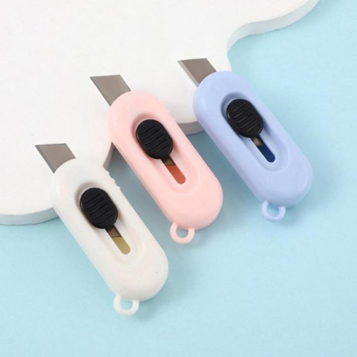 Lightweight Utility Precision Kawaii Mini Box Cutter Pocket-sized Portable Paper Cutter for Unpacking Paper-cutting Crafting