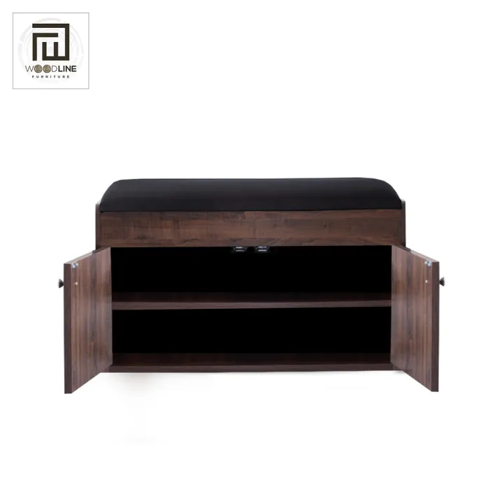 Premium%20Quality%20Entrance%202%20Tiers%20Shoe%20Rack%20Shoe%20Cabinet%20Shoe%20Storage%20Bench%20with%20Folding%20Padded%20Seat%20by%20Wood%20Line%20Furniture%20-%20Image%203