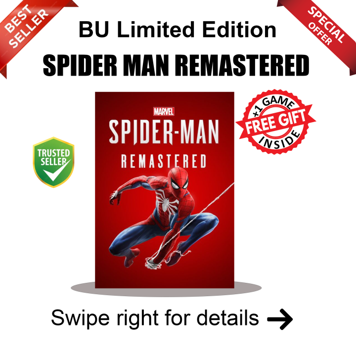 Spider Man Remastered - GAME FOR PC (GOOGLE DRIVE/ MEDIAFIRE) - QR CODE