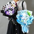 Sanrio Kawaii Kitty My Melody Kuromi Cinnamoroll Plush Doll Flower Toy Sanrio Bouquet Gift Box Valentine's Day Christmas Gifts. 