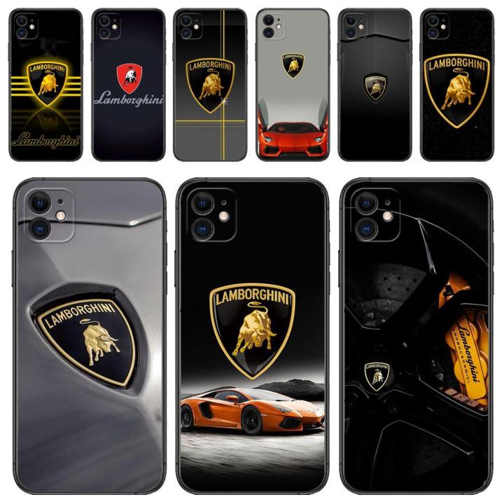 L-Lamborghini Logo Luxury Design New Phone Case For Apple IPhone 13 12 11 14 Pro Max Mini XR X XS Max 15 7 8 Plus SE 2020 Cover
