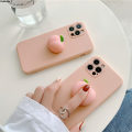 【Dislikelike】3D Toys Squishy Punky Peach Case For Samsung Galaxy A01 A12 A22 A31 A51 A52 A71 A72 A81 A91 Animals Soft Protective TPU Cover. 