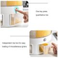 10KG Rotating Rice & Grains Dispenser - 6-Partition Storage Box. 