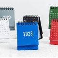2023 New Small Calendar Office Schedule Timetable with Sticker Desktop Ornament. 