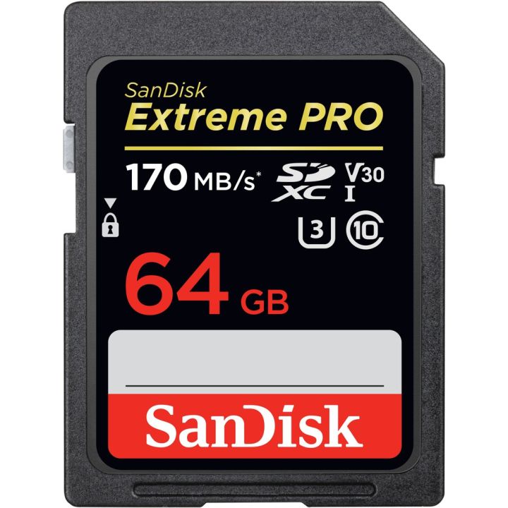 SanDisk%20-%2064GB%20-%20EXTREME%20PRO%20-%20170mb/s%20-%20SDXC%20Card%20-%20UHS-I%20/%20U3%20/%20V30%20/%20Class%2010%20-%20Image%203