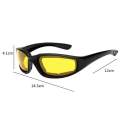 Wiley X Night Vision Glasses - HD Anti Glare Night Vision Driving Glasses - Car Driving Glasses Night Vision Glasses Protective Gears Sunglasses - Night Vision Drivers Goggles - Yellow. 