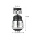 Adjustable Faucet Aerator for Kitchen 360° Anti-Splash Water Diffuser Easy Kitchen. 