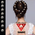 Metal Hair Twist Juda Spring Pin Bridal Accessories for Women -Set of 10. 