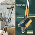 Bathroom Cleaning Brush with Wiper Upgraded 3 in 1 Tiles Cleaning Brush Bathroom Brush with Long Handle 180° Rotate Bathroom Floor Cleaning Brush Bathroom Cleaning Accessories. 
