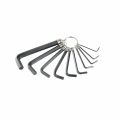 10PCS Hex Key Set Carbon Steel #45 Allen Wrenches, Metric Sizes 1.5MM To 10MM, Blister Card Packaging Durable, Precision Tools - UYUSTOOLS YAA10U. 