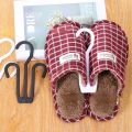 Multifunctional Windproof Plastic Double Hooks Shoes Hanger Creative Anti-drop Sandal Drying Rack Scarf Necktie Hook Home Organizer. 