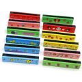 SEASUN Toys Harmonica For Kids Children Music Instrument 16 Holes Musical Educational Toy Wooden Cover. 