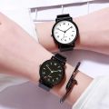 Fashion Casual Men's Glow-in-the-dark Quartz Watch Women's Roman Simple Style Business Clock Men's Watch Small Black Watch. 