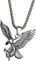 Stainless Steel  Eagle Necklace Fly  Falcon Pendant Necklace for Women. 