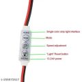 1/2/3 Pieces Mini 3 Keys Single Color LED Controller 12V-24V Brightness Dimmer for 2 wires led strip light car bike flash. 