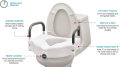 TOILET RAISED SEAT/COMMODE SEAT EUNOIA. 