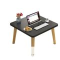 Artisoul Modern Minimalistic Rectangular Coffee Table with Wooden Legs – 18"x18" Tabletop, 18" Height. 