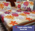 Vicky Razia set 6 pcs Qualited all pcs 100% Pure Cotton Fabric Bed sheet Qualited Razia Qualited. 
