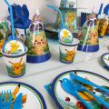 Pokemon Pikachu Birthday Party Decoration Pokemon Theme Tableware Plate Cup Cake Per Boy Girl Birthday Party. 