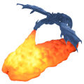 3D printing night light, fire dragon, ice dragon lamp, new and exotic creative home decoration table lamp, children's gifts, new style. 