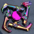3 Way Rainbow Metal Fidget Spinner. 