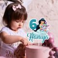 Personalised Digital Cake Topper Princess Jasmine Theme Topper for Birthday Party Celebration. 