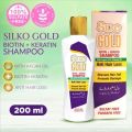 SILKO Gold Biotin + Keratin Shampoo (200ml) - Anti Hair Loss Shampoo - Reduce Hair Fall &. 