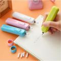 Erasable Colored Pens Electric Pens Eraser Colored Battery Operated Eraser Automatic Leatherchild Day Gift Material Escolar Kids School. 