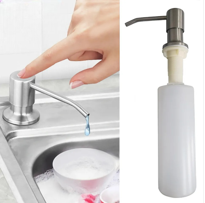 Kitchen%20Sink%20Liquid%20Soap%20Dispenser%20Pump%20Stainless%20Steel%20350ML%20-%20Image%202