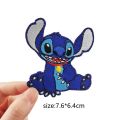 Cartoons Lilo Stitch Lovely Stitch On the iron Heat transfer Patches for T-shirt bag shose Stitch Patch stickers embroideryBasketball. 