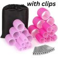 12-Pack Heatless Hair Curling Rollers Set (12 PCS) | Instant Volume & Curls | No Heat Damage | Easy Styling at Home. 