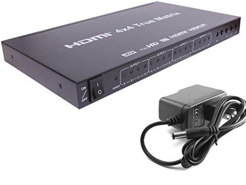 4x4 HDMI True Matrix Switch 3D 1080P 4 in 4 Out