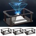 Universal Plastic 3D Holographic Display Stand Toys Creative Holographic Projector Pyramid Hologram Projector Gifts. 