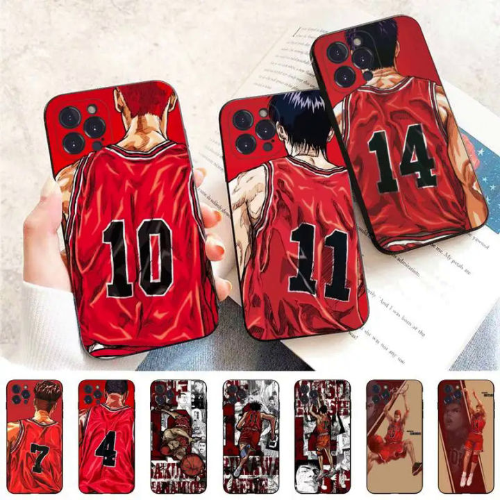 Japan comic slam dunk Sakura AGI phone case for iPhone 6 7 8 plus 11 12 13 14 Pro se 2020 Max mini x xs XR back Funda cover