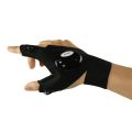 TE Multi-Function LED Flashlight Glove Showing 3 Fingers Cotton High Brightness Illumination Outdoor Sports Lighting Gloves. 
