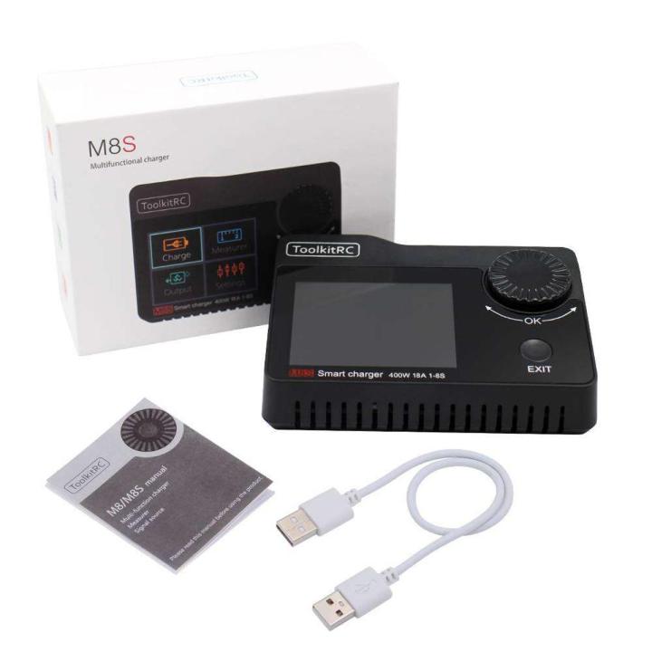 ToolkitRC M8S 400W 18A Lipo Battery Charger For FPV Drones