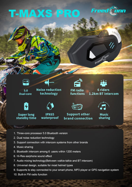 Freedconn%20TMax%20S%20pro%20Helmet%20Intercom%206%20Riders%20Bluetooth%20-%20Image%203