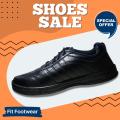 Stylish Black Sneakers for Men - Black Sneakers for Boys - Black Sneakers for School - Men's Black Sneakers - Running Shoes - Sports and Casual Wear - Synthetic Leather with PU Sole - Trendy and Stylish Black Shoes - Fit Footwear. 