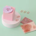 50Pcs Love Heart Shape Paper Clips Mini Hollow Bookmarks Kawaii Tickets Photo Clamps Patchwork Binder Clips Office Supplies. 