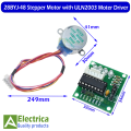 28BYJ-48 Stepper Motor With ULN2003 Motor Driver module for Arduino by Electrica. 