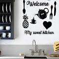 Welcome Home Kitchen Wall Sticker for Kitchen Decoration items I Home and kitchen decoration items I Wall Decoration items I Wall Hanging For Decoration Pieces I Wall Art I kitchen Art I Decoration Pieces For kitchen I Decoration Pieces. 