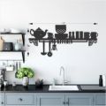 Black MDF Wooden Kitchen Wall Art Decor | Modern Rustic Farmhouse Kitchen Wall Hanging | Moisture-Resistant A4 Size & Customizable Design | Personalized Home Decoration, DiniKitchen wall accessories | Wall decorations Items Home decorations Items wall Art. 