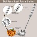 2 Pieces Stainless Steel Spaghetti Server Set, Stainless Steel Spaghetti Pasta Tong, Pasta Spoon Server Fork. 