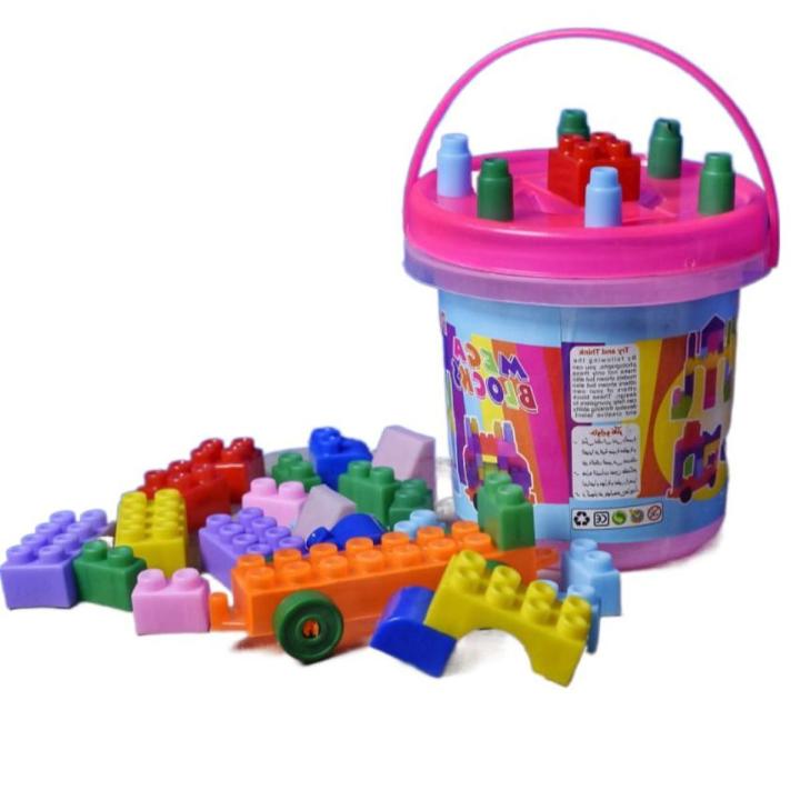 Building Block Set Bucket Toy For Kids Education And Learning | Daraz.pk