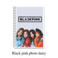 Black pink customized photo diary in 4x6 inches with 20 Pages with your own photos l Black pink diary. 