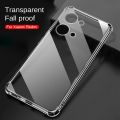 Redmi Note 13 Pro Transparent Soft Shockproof Silicone Back Cover. 