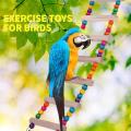 Birds Amazon Special Medium size Bird Ladder Toys Coloured Flexible Parrot Bridge Wooden Cockatiel Cage Hanging Climbing Ladder. 